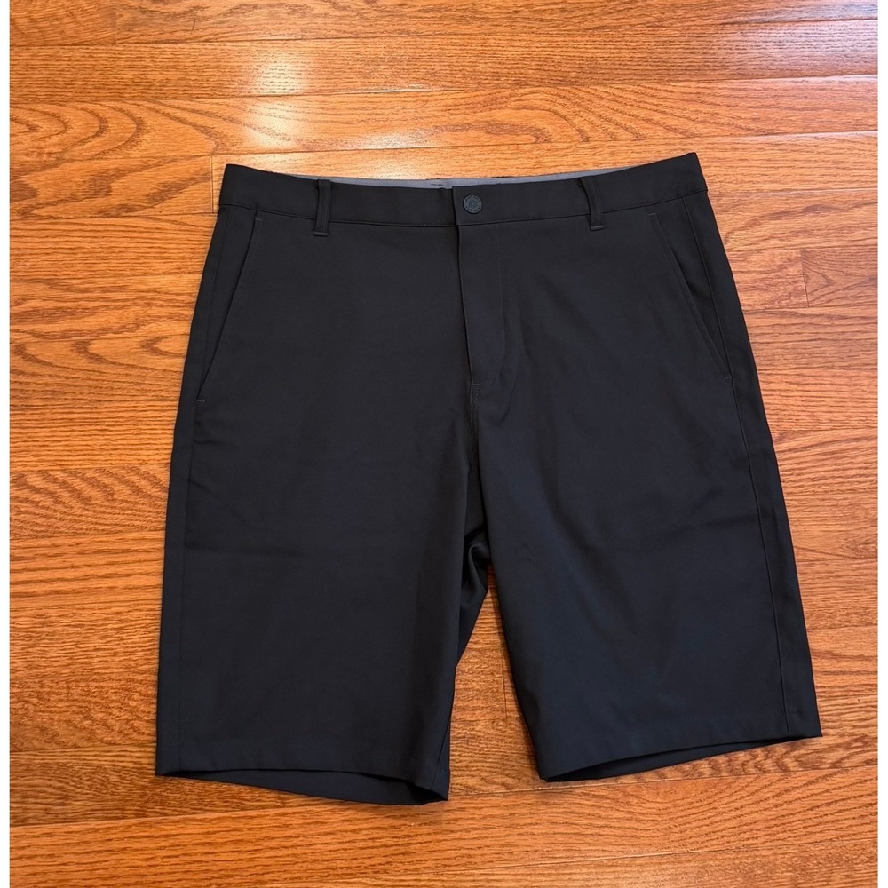 Puma Dealer Golf Shorts 10" Mens 34 Black Performance Polyester Stretch Active